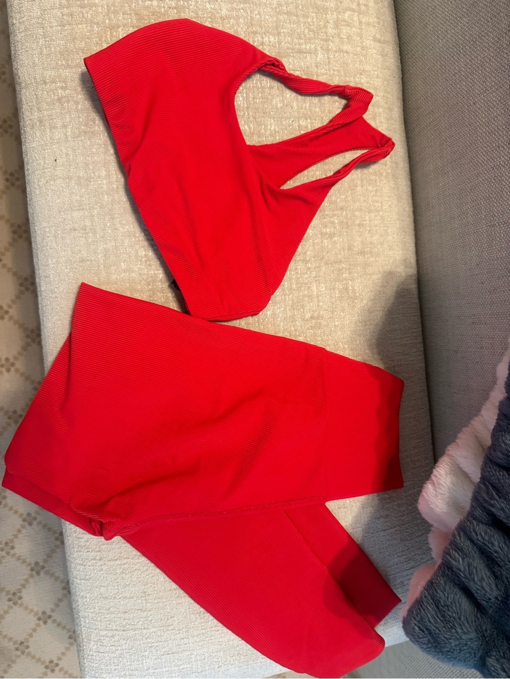 Beach Riot Red Racerback Sports Bra - Picture 3 of 3
